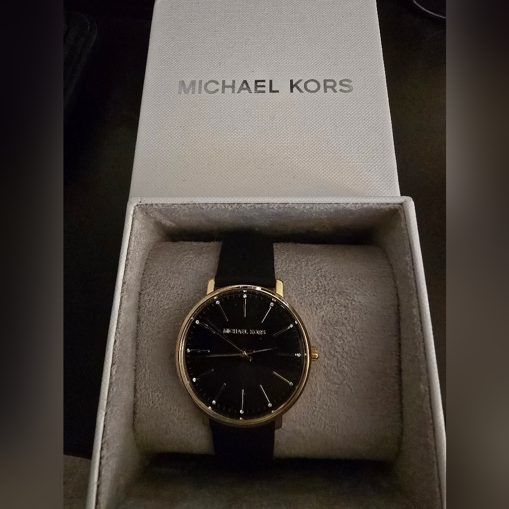 Michael Kors Black and Gold womens watch